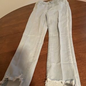 JBrand Surf Destruct skinny jeans with distressed details